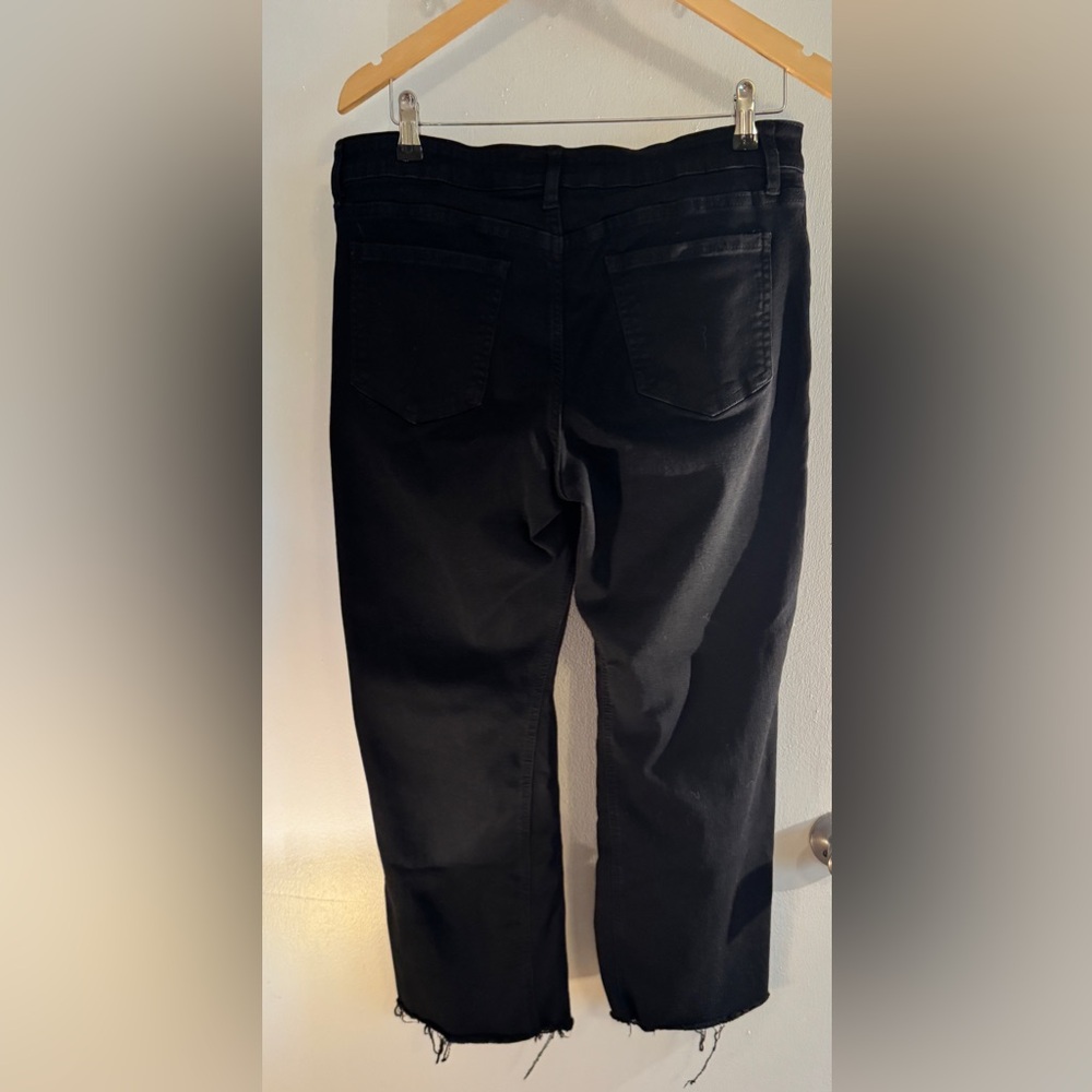 Kut from the Kloth Black Flare & Frayed Hem Jeans so 14 - Picture 5 of 14